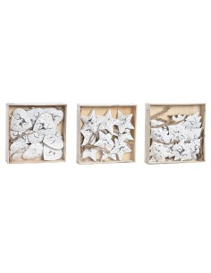 Ensemble Décorations de Noël DKD Home Decor Métal (12 x 12 x 3 cm) (3 Unités) 2