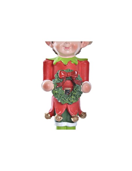 Décorations de Noël DKD Home Decor Résine Elfe (5 x 4 x 14 cm) (3 Unités)