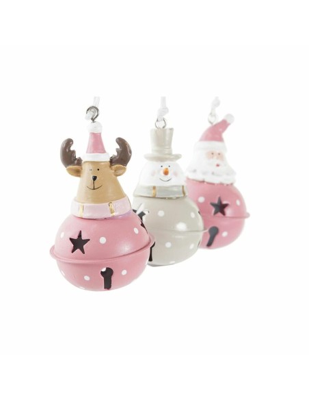 Décorations de Noël DKD Home Decor Métal Résine (5 x 5 x 9 cm) (6 Unités)