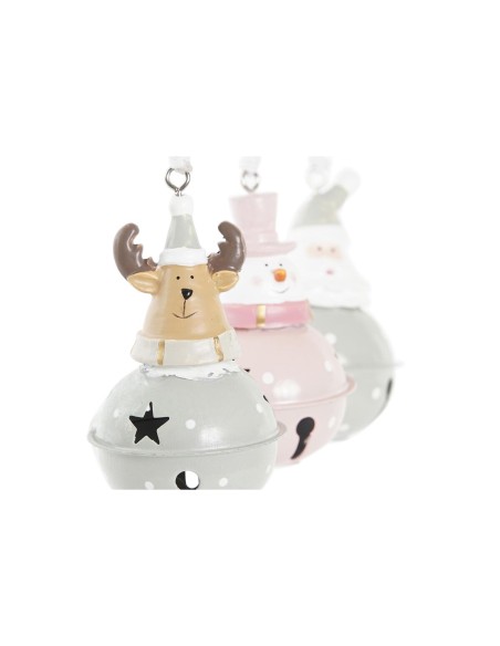 Décorations de Noël DKD Home Decor Métal Résine (5 x 5 x 9 cm) (6 Unités)