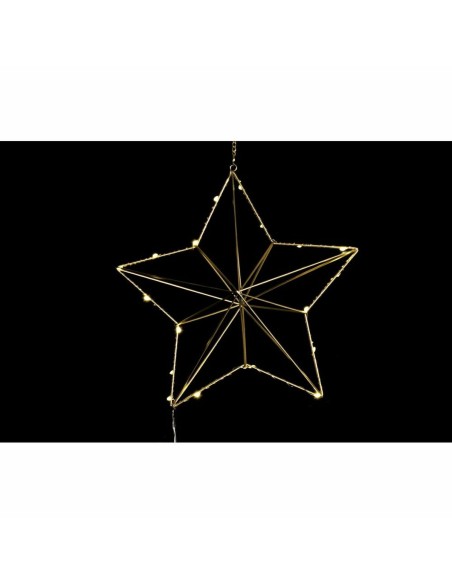 Décorations de Noël DKD Home Decor Métal Étoile (2 Unités) (30 x 11 x 30 cm)