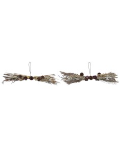 Décorations de Noël DKD Home Decor Fleur (60 x 15 x 8 cm) (2 Unités)