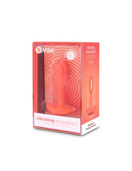 Plug Anal B-Vibe Vibrating Snug Orange
