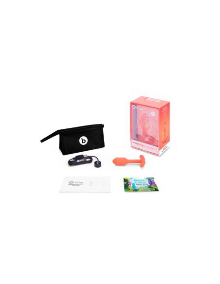 Plug Anal B-Vibe Vibrating Snug Orange