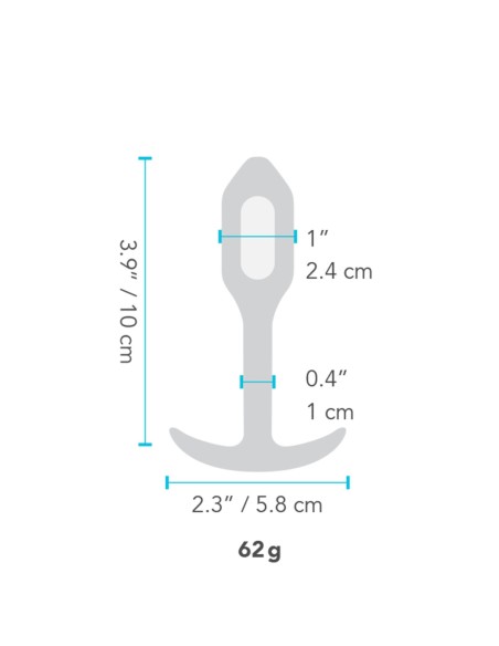Plug Anal B-Vibe Vibrating Snug Orange