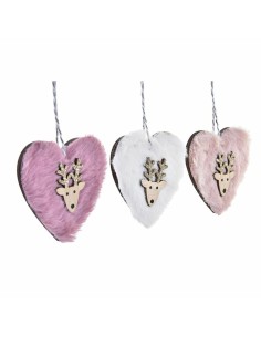 Ensemble Décorations de Noël DKD Home Decor Polyester (22 x 8 x 1 cm) (3 Unités) 2