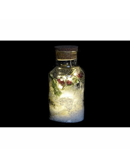 Décoration lumineuse DKD Home Decor Noël Naturel (6 x 6 x 14 cm) (3 Unités)