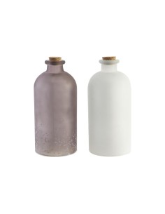 Décoration lumineuse DKD Home Decor Noël Marron Blanc (11 x 11 x 25 cm) (2 Unités)