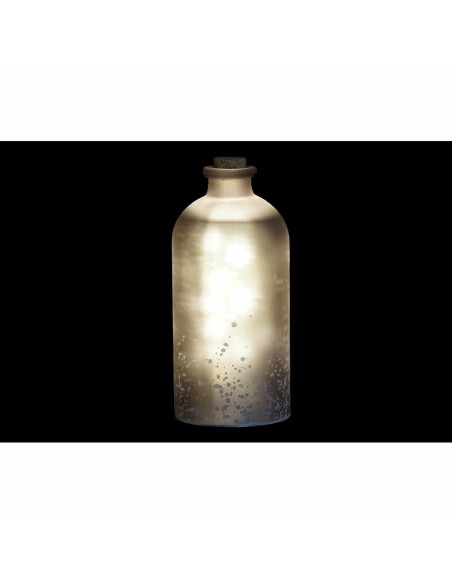 Décoration lumineuse DKD Home Decor Noël Marron Blanc (11 x 11 x 25 cm) (2 Unités)