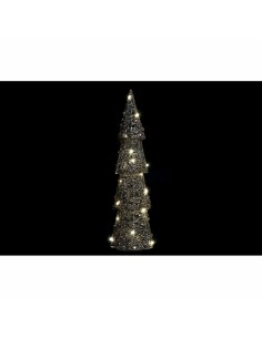 Décoration lumineuse DKD Home Decor Noël Champagne Arbre Blanc (16 x 16 x 60 cm) (2 Unités) 2
