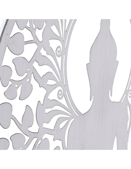 Décoration murale DKD Home Decor Métal Buda (2 Unités) (60 x 1 x 60 cm)