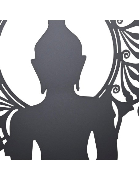Décoration murale DKD Home Decor Métal Buda (2 Unités) (60 x 1 x 60 cm)