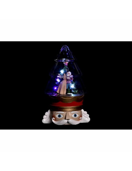 Décoration lumineuse DKD Home Decor Noël Rouge Blanc (15 x 13,5 x 24 cm) (2 Unités)