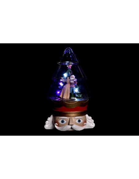 Décoration lumineuse DKD Home Decor Noël Rouge Blanc (15 x 13,5 x 24 cm) (2 Unités)