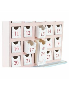 Calendrier de l’Avent DKD Home Decor Bois Maison (27 x 7 x 40 cm) (2 Unités) 2