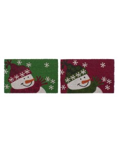 Paillasson DKD Home Decor Noël PVC Fibres de coco (60 x 40 x 1,5 cm) (2 Unités)