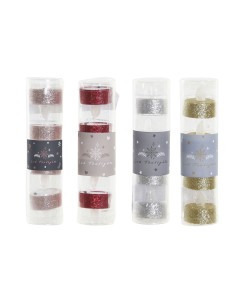 Bougie DKD Home Decor Lumière LED Noël (4 x 4 x 5 cm) (4 Unités) 2