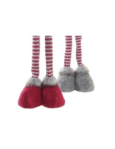 Figurine Décorative DKD Home Decor Noël Gnome Polyester (24 x 10 x 73 cm) (2 Unités) 2
