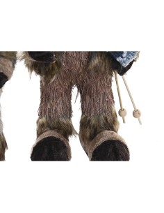 Figurine Décorative DKD Home Decor Noël Renne Naturel polystyrène (15 x 16 x 35 cm) (2 Unités) 2