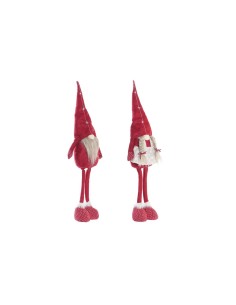 Figurine Décorative DKD Home Decor Noël Gnome Polyester (22 x 10 x 73 cm) (2 Unités)