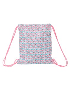 Sac à dos serré par des ficelles Moos Flores Multicouleur 35 x 40 x 1 cm 2