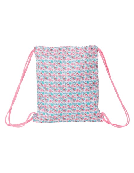 Sac à dos serré par des ficelles Moos Flores Multicouleur 35 x 40 x 1 cm