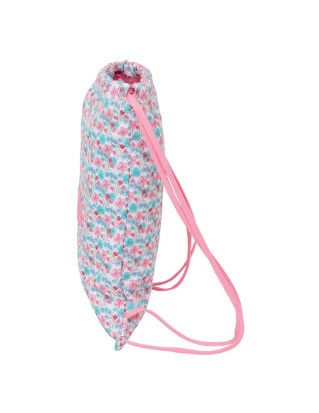 Sac à dos serré par des ficelles Moos Flores Multicouleur 35 x 40 x 1 cm