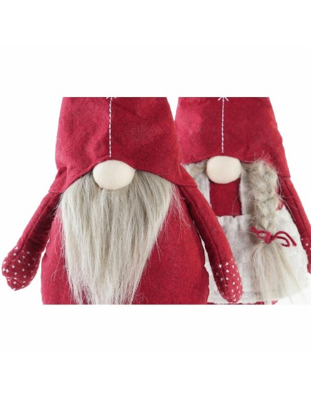 Figurine Décorative DKD Home Decor Noël Gnome Polyester (22 x 10 x 73 cm) (2 Unités)