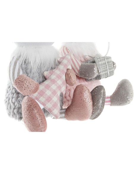 Figurine Décorative DKD Home Decor Noël Animal Polyester Cerf (14 x 17 x 28 cm) (2 Unités)