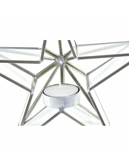 Bougeoir DKD Home Decor Étoile (2 Unités) (16 x 8 x 16 cm)