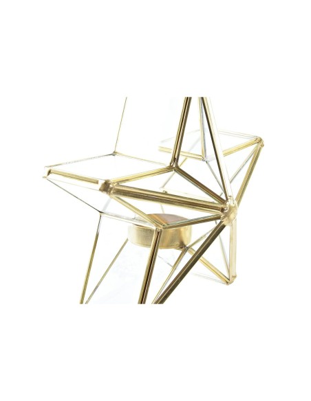 Bougeoir DKD Home Decor Étoile (2 Unités) (16 x 8 x 16 cm)