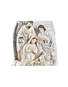 Crèche de Noël DKD Home Decor Doré Crème Résine Multicouleur (18 x 9 x 25,5 cm) (2 Unités) 2