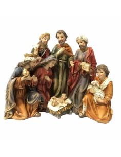 Crèche de Noël DKD Home Decor Résine (23 x 12,5 x 19,5 cm) (2 Unités)