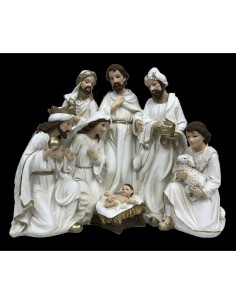 Crèche de Noël DKD Home Decor Résine (23 x 12,5 x 19,5 cm) (2 Unités) 2