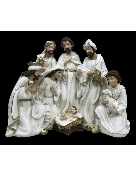 Crèche de Noël DKD Home Decor Résine (23 x 12,5 x 19,5 cm) (2 Unités)