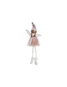 Figurine Décorative DKD Home Decor Noël Fée Polyester Ange (22 x 15 x 48 cm) (2 Unités)