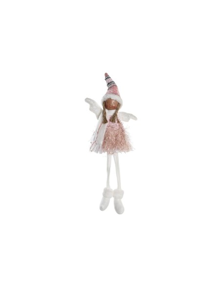 Figurine Décorative DKD Home Decor Noël Fée Polyester Ange (22 x 15 x 48 cm) (2 Unités)