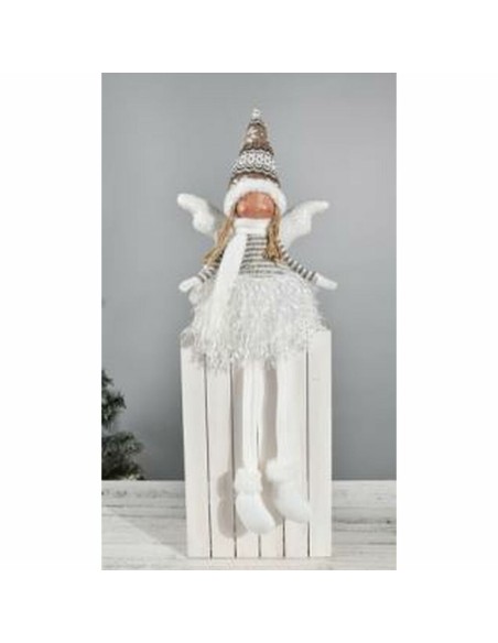 Figurine Décorative DKD Home Decor Noël Fée Polyester Ange (22 x 15 x 48 cm) (2 Unités)