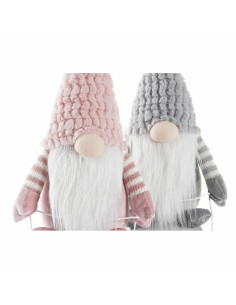 Figurine Décorative DKD Home Decor Noël Gnome Polyester (15 x 25 x 35 cm) (2 Unités) 2