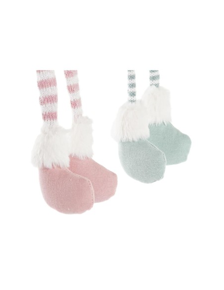 Figurine Décorative DKD Home Decor Noël Fée Polyester Ange (15 x 10 x 53 cm) (2 Unités)