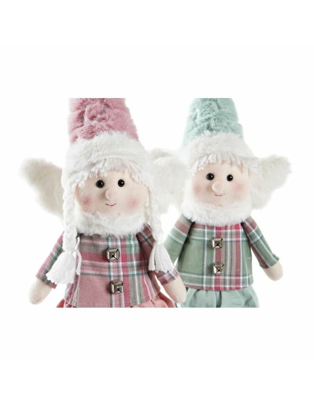 Figurine Décorative DKD Home Decor Noël Fée Polyester Ange (15 x 10 x 53 cm) (2 Unités)