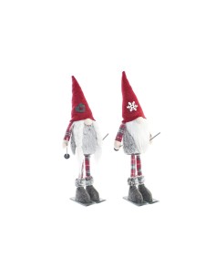 Figurine Décorative DKD Home Decor Noël Gnome Polyester (16 x 12 x 46 cm) (2 Unités)