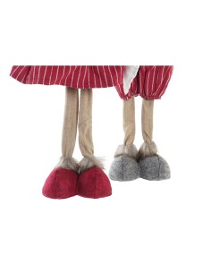 Figurine Décorative DKD Home Decor Noël Renne Polyester (20 x 10 x 58 cm) (2 Unités) 2