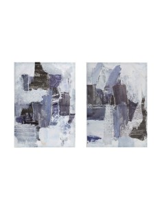 Cadre DKD Home Decor Abstrait (50 x 2,5 x 70 cm) (2 Unités)