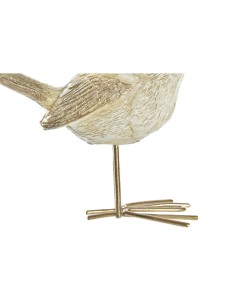 Décorations de Noël DKD Home Decor Résine Oiseau (11 x 5 x 9,5 cm) (2 Unités) 2