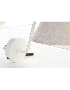 Applique DKD Home Decor Doré Métal Lin Blanc 50 W Moderne (22 x 32 x 37 cm) (2 Unités) 2