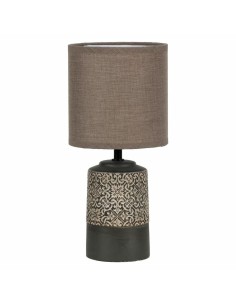 Lampe de bureau DKD Home Decor Céramique Grès 50 W (15 x 15 x 32 cm) (2 Unités) 2