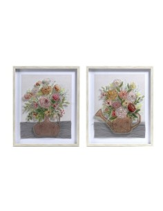 Cadre DKD Home Decor Vase (53 x 3 x 63 cm) (2 Unités)