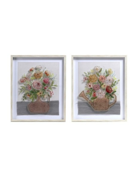 Cadre DKD Home Decor Vase (53 x 3 x 63 cm) (2 Unités)