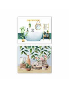 Cadre DKD Home Decor Scandinave (50 x 1,8 x 40 cm) (2 Unités)